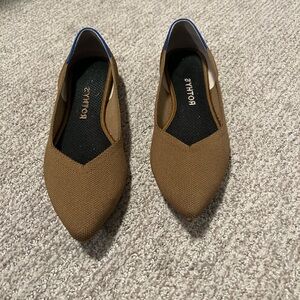 Rothy's Brown Pointed Flats